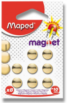Magnety Maped 10mm zlaté 8ks foto